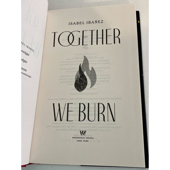 Together We Burn Book Teen Fiction Fantasy Romance Historical Isabel Ibanez - Picture 5 of 6